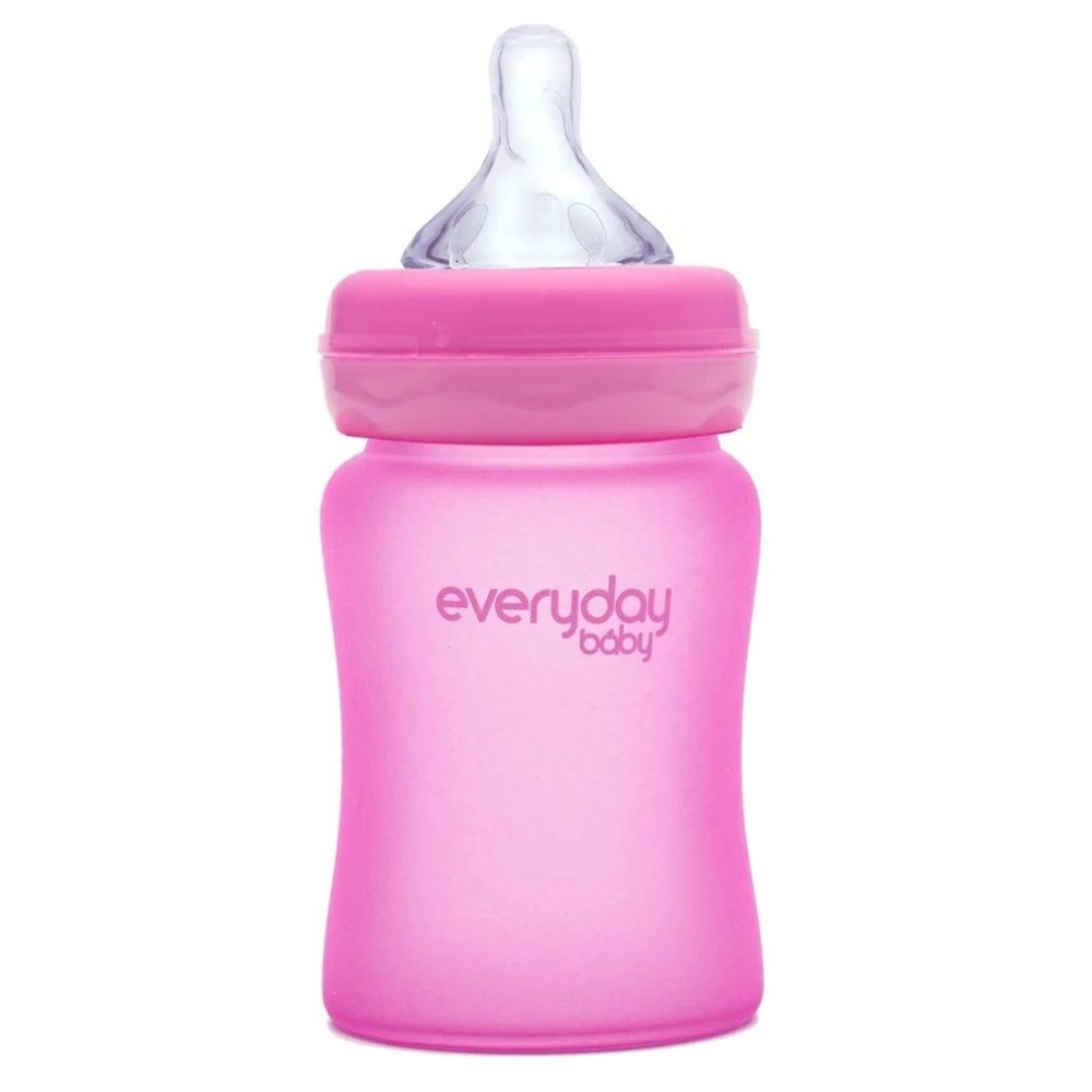 Пляшечка скляна термочутлива дитяча Everyday Baby 150 мл (10202)