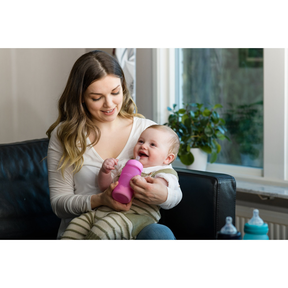 Пляшечка скляна термочутлива дитяча Everyday Baby 150 мл (10202)