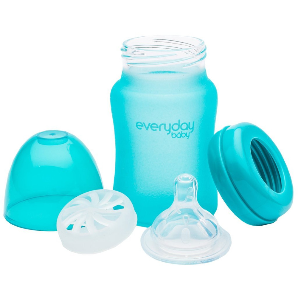 Бутылочка cтеклянная термочувствительная детская Everyday Baby 150 мл (10203)