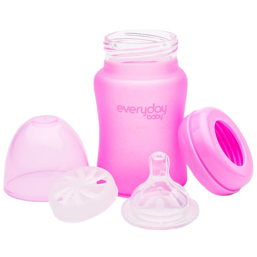 Пляшечка скляна термочутлива дитяча Everyday Baby 150 мл (10202)