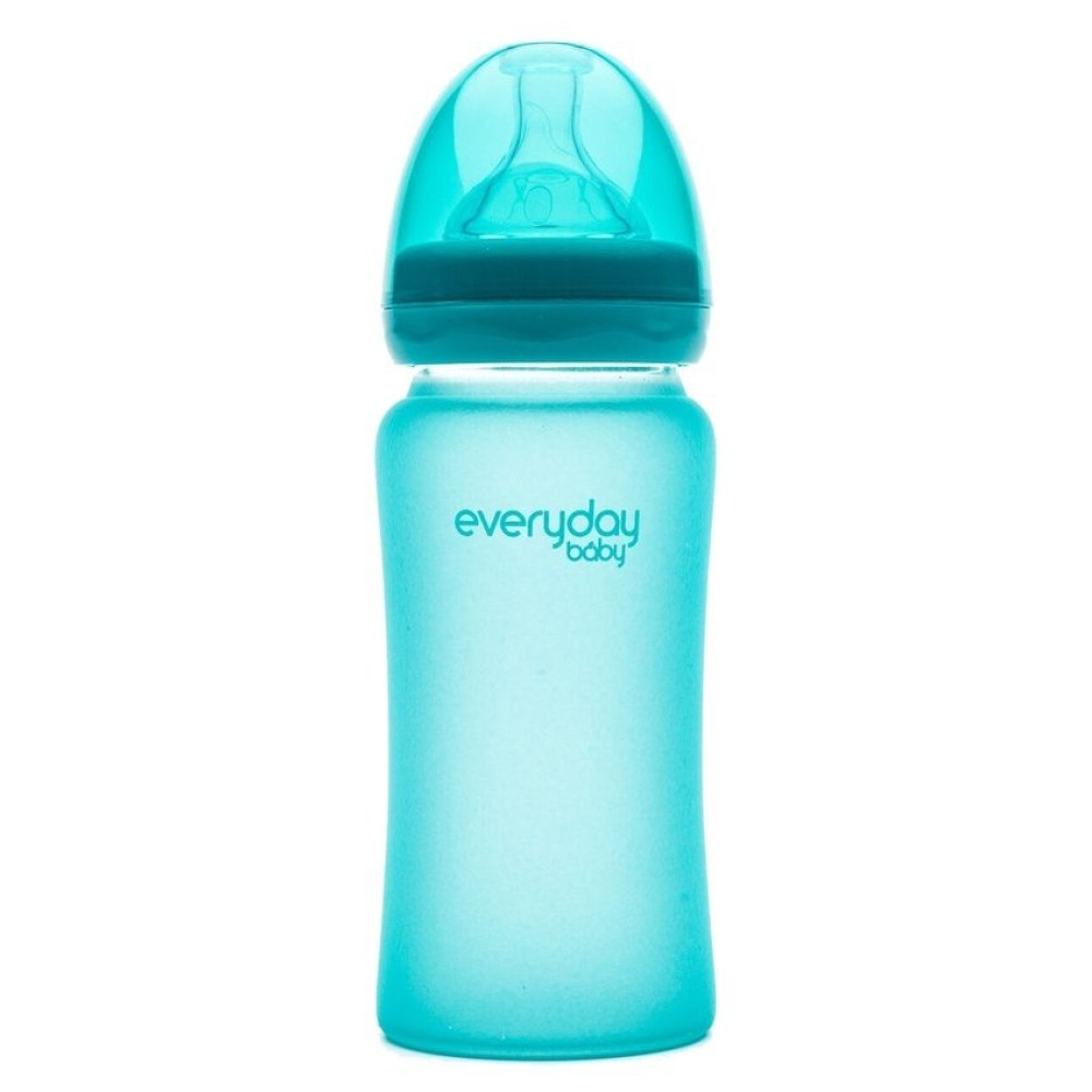 Пляшечка скляна термочутлива дитяча Everyday Baby 240 мл (10223)
