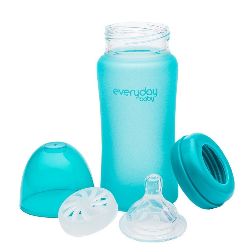 Пляшечка скляна термочутлива дитяча Everyday Baby 240 мл (10223)