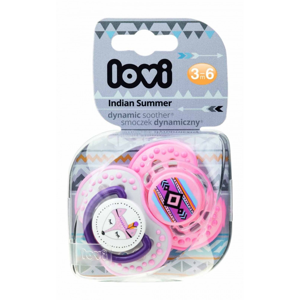 Пустушка силіконова динамічна Lovi Indian summer (22/856 girl)