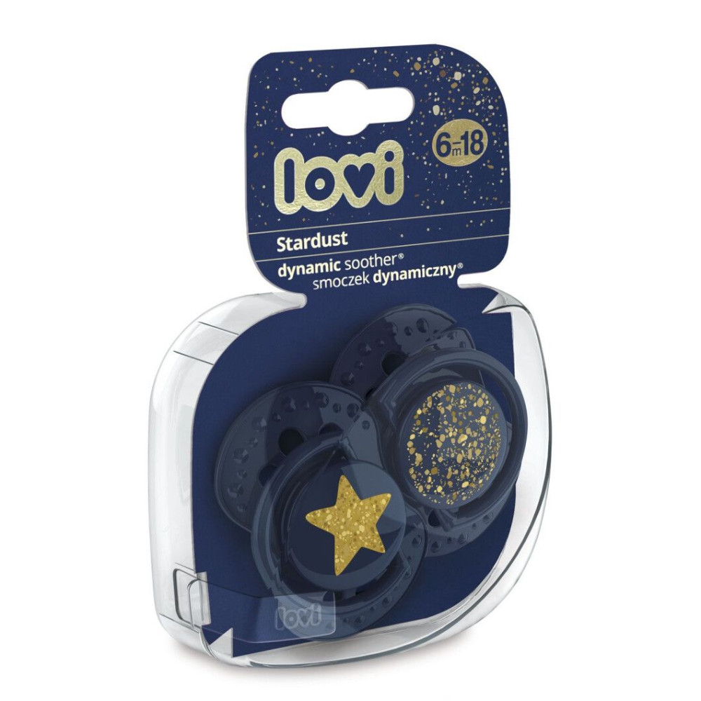Пустушка силіконова динамічна Lovi Stradust синя 2 шт (22/892_blue) Пустушка силіконова динамічна Lovi Stradust синя 2 шт (22/892_blue)