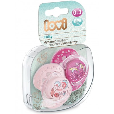 Пустушка силіконова динамічна Lovi Folky (22/841girl)