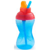 Поильник Munchkin Flip Straw 296 мл голубой (40523.01) 