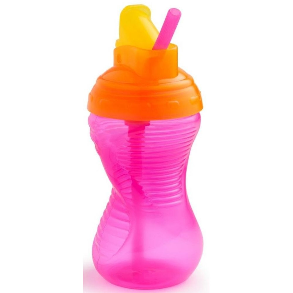 Поильник Munchkin Flip Straw 296 мл розовый (40523.02) 
