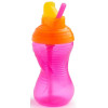 Поильник Munchkin Flip Straw 296 мл розовый (40523.02) 