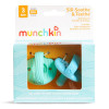 Пустушка-гризун Munchkin Sili-Soothe Teethe 2 в 1 блакитний / зелений (051845.01)
