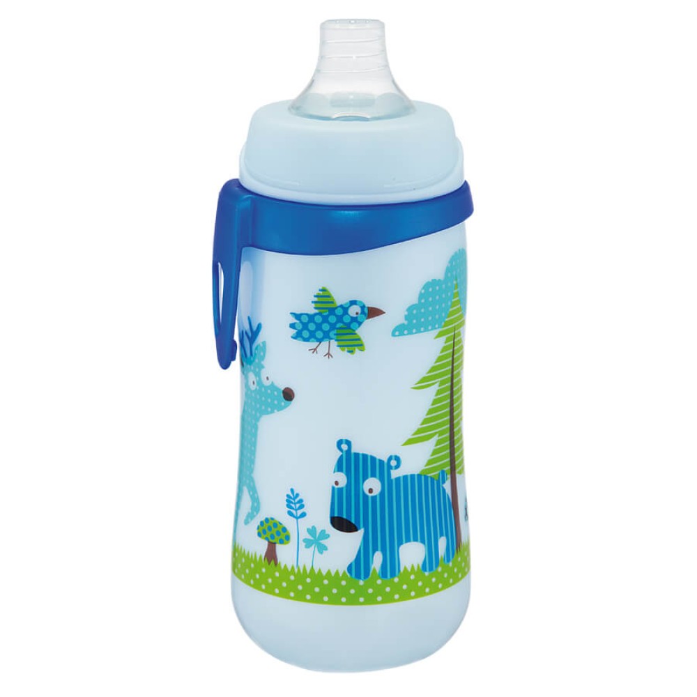 Поїльник непроливайка Nip Ведмедик блакитний 330 мл (35049)