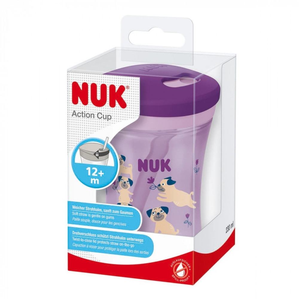 Поїльник непроливайка Nuk Evolution для дівчинки 230 мл (10751319)