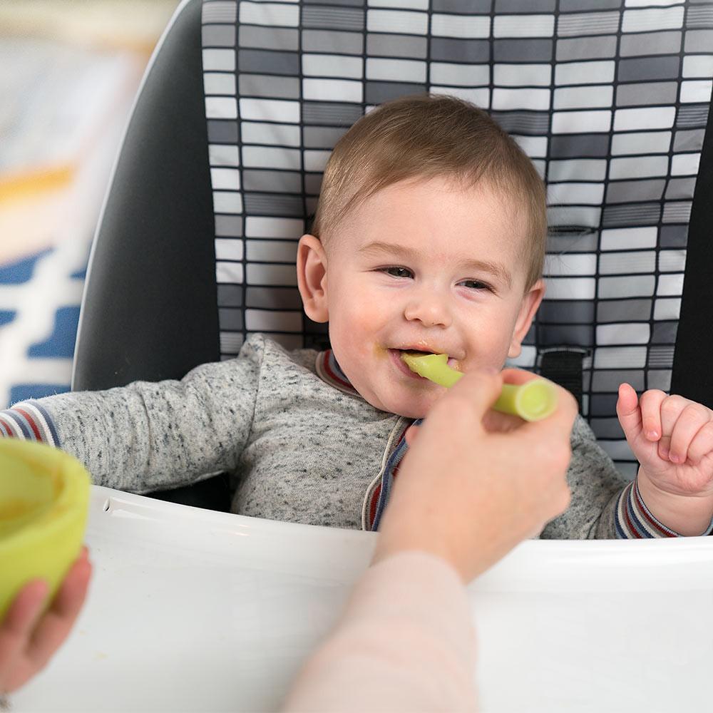 Набір силіконових ложок Olababy для годування та навчання 2 шт (30300)