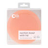 Детская силиконовая миска с крышкой Olababy Coral оранжевый (60521)