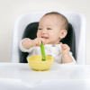 Детская силиконовая миска с крышкой Olababy Lemon желтый (60511)