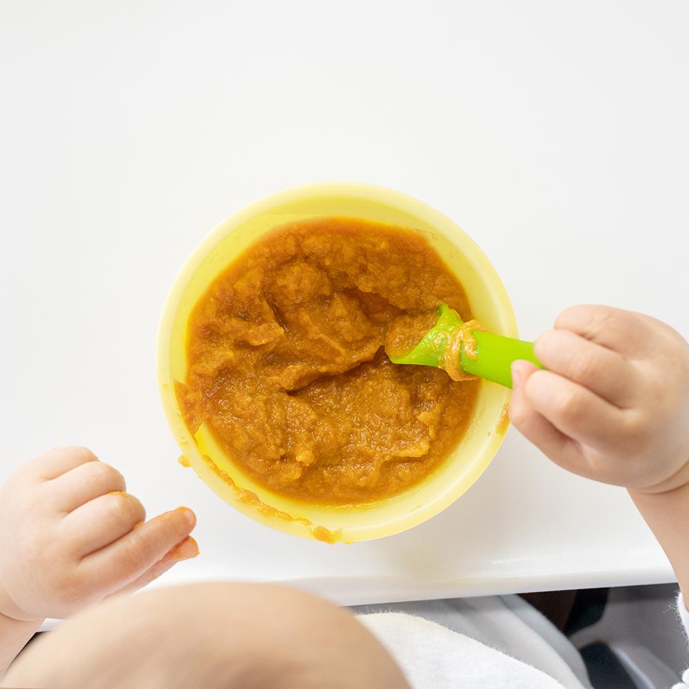 Детская силиконовая миска с крышкой Olababy Lemon желтый (60511)