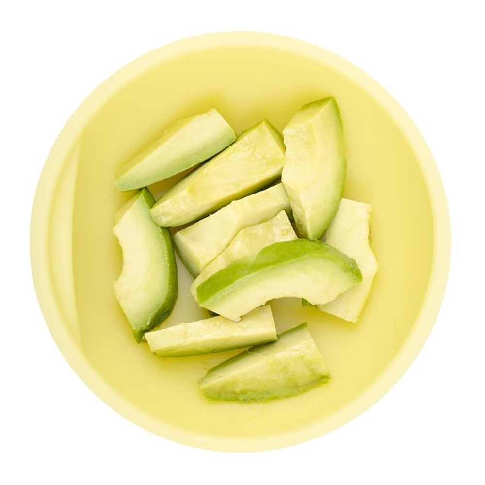 Детская силиконовая миска с крышкой Olababy Lemon желтый (60511)