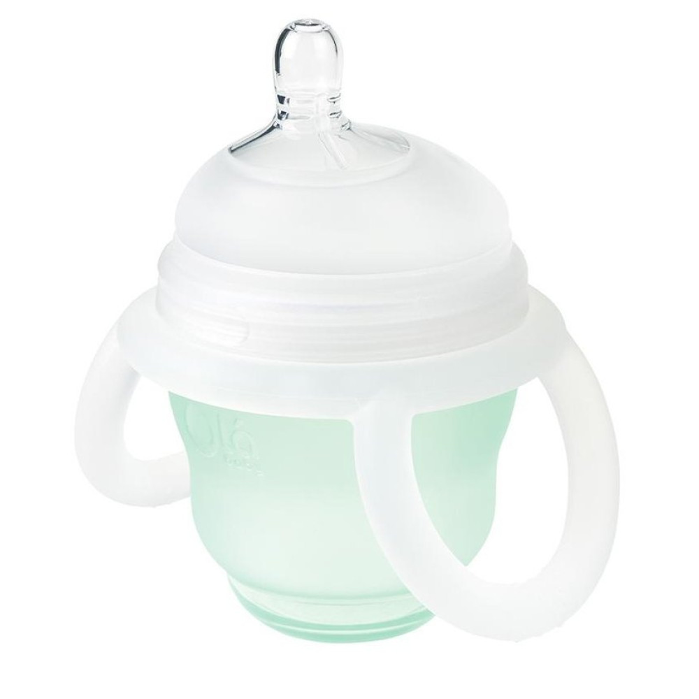 Силиконовая ручка-прорезыватель для бутылочки Olababy GentleBottle Frost белый (82020)