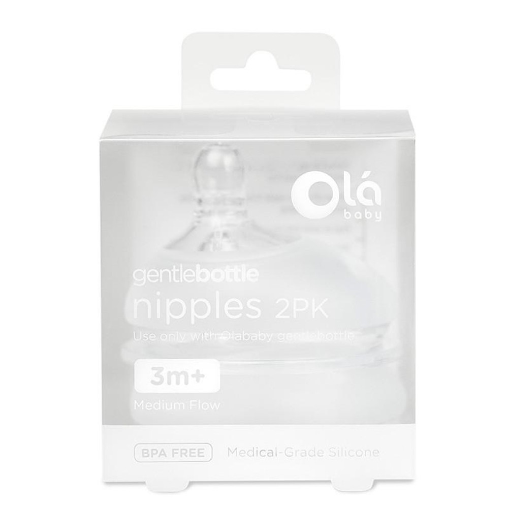 Сменная насадка на бутылочку Olababy GentleBottle 3-6 мес., 2 шт (82002)