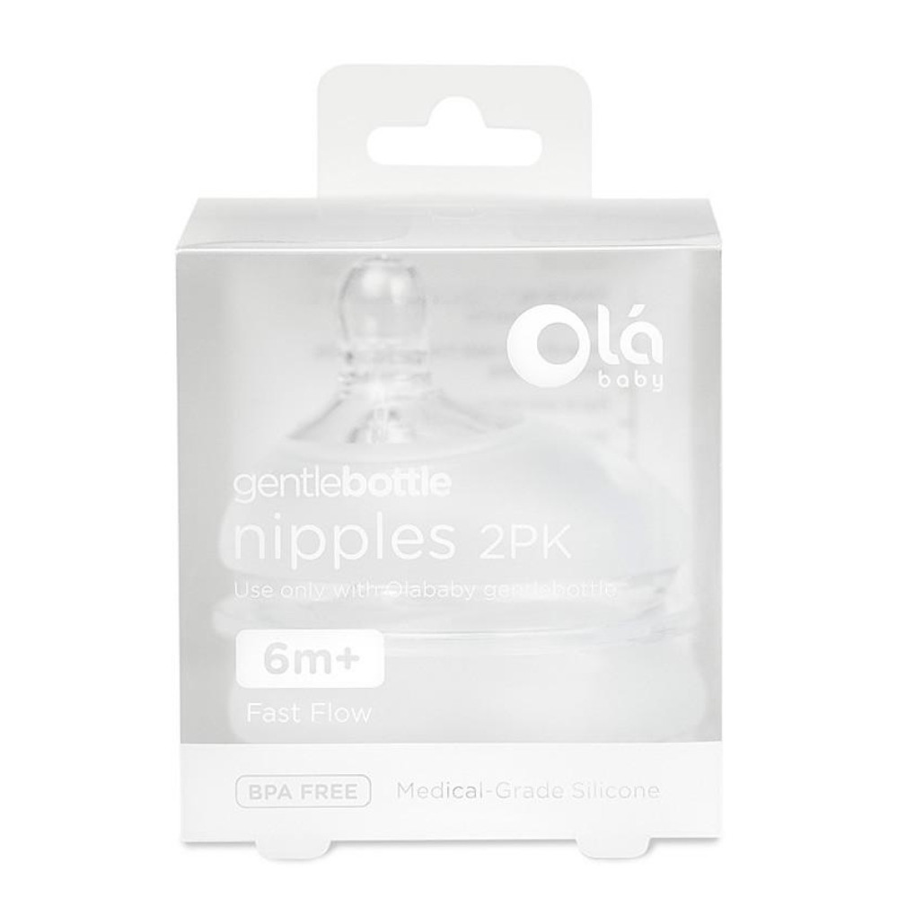Сменная насадка на бутылочку Olababy GentleBottle 6 мес., 2 шт (82003) Сменная насадка на бутылочку Olababy GentleBottle 6 мес., 2 шт (82003)