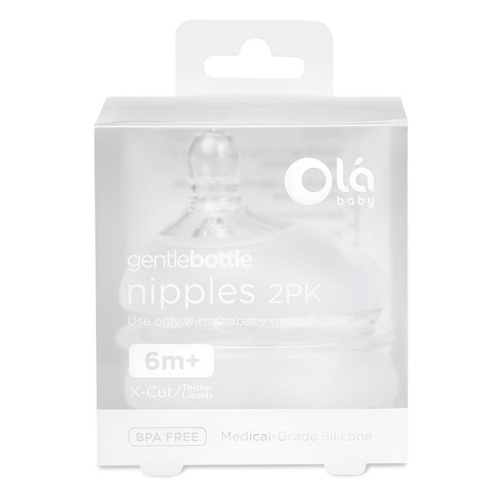 Сменная насадка Olababy GentleBottle Х-отверстие для густых жидкостей, 2 шт (82004) Сменная насадка Olababy GentleBottle Х-отверстие для густых жидкостей, 2 шт (82004)