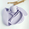 Набор посуды с 3-х секционной тарелкой Баловень (lilac) лиловый 