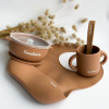 Набор посуды с глубокой тарелкой Баловень Caramel