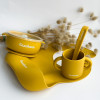 Набір посуду з глибокою тарілкою Баловень Mustard