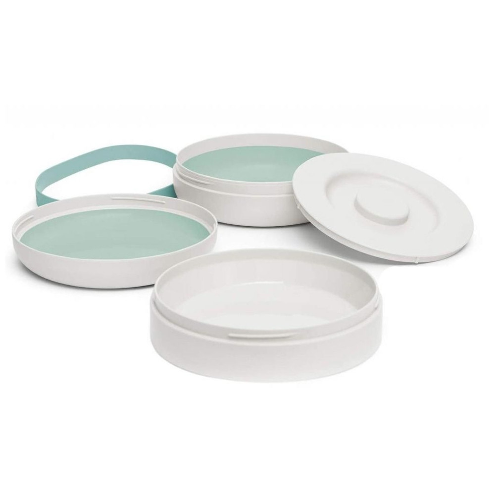 Набір комбінованих тарілочок Suavinex Hygge Затишні історії, бірюзовий (306751)