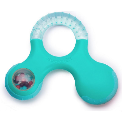 Прорезыватель Suavinex с погремушкой зеленый (400269/2)