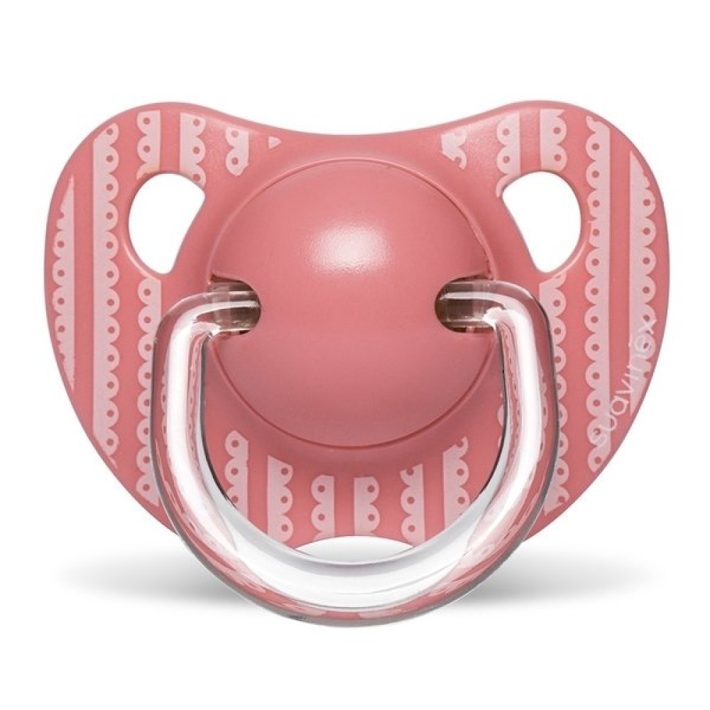 Пустышка анатомическая Suavinex Истории малышей, 6-12 мес. 2 шт. розовая (304393/1)