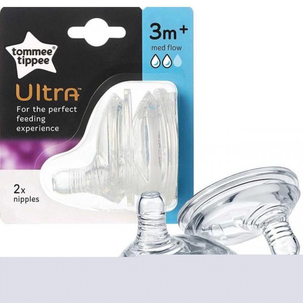 Соска на пляшечку Tommee Tippee Ultra Середній потік 2 шт (42401068)