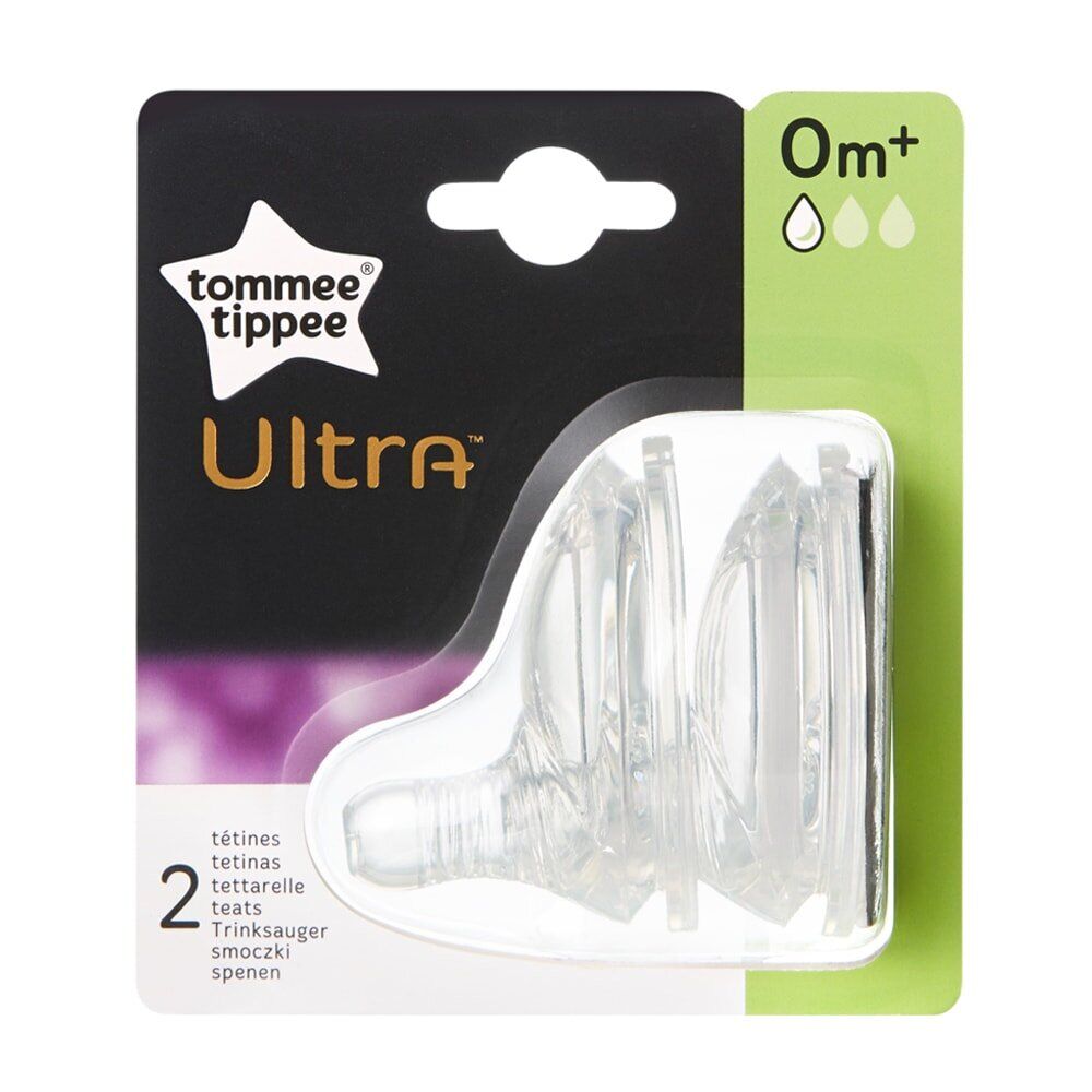 Соска на пляшку Tommee Tippee Ultra Повільний потік 2 шт (42400568)