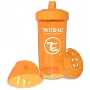 Чашка-непроливайка Twistshake 360 мл Оранжевая (78070)