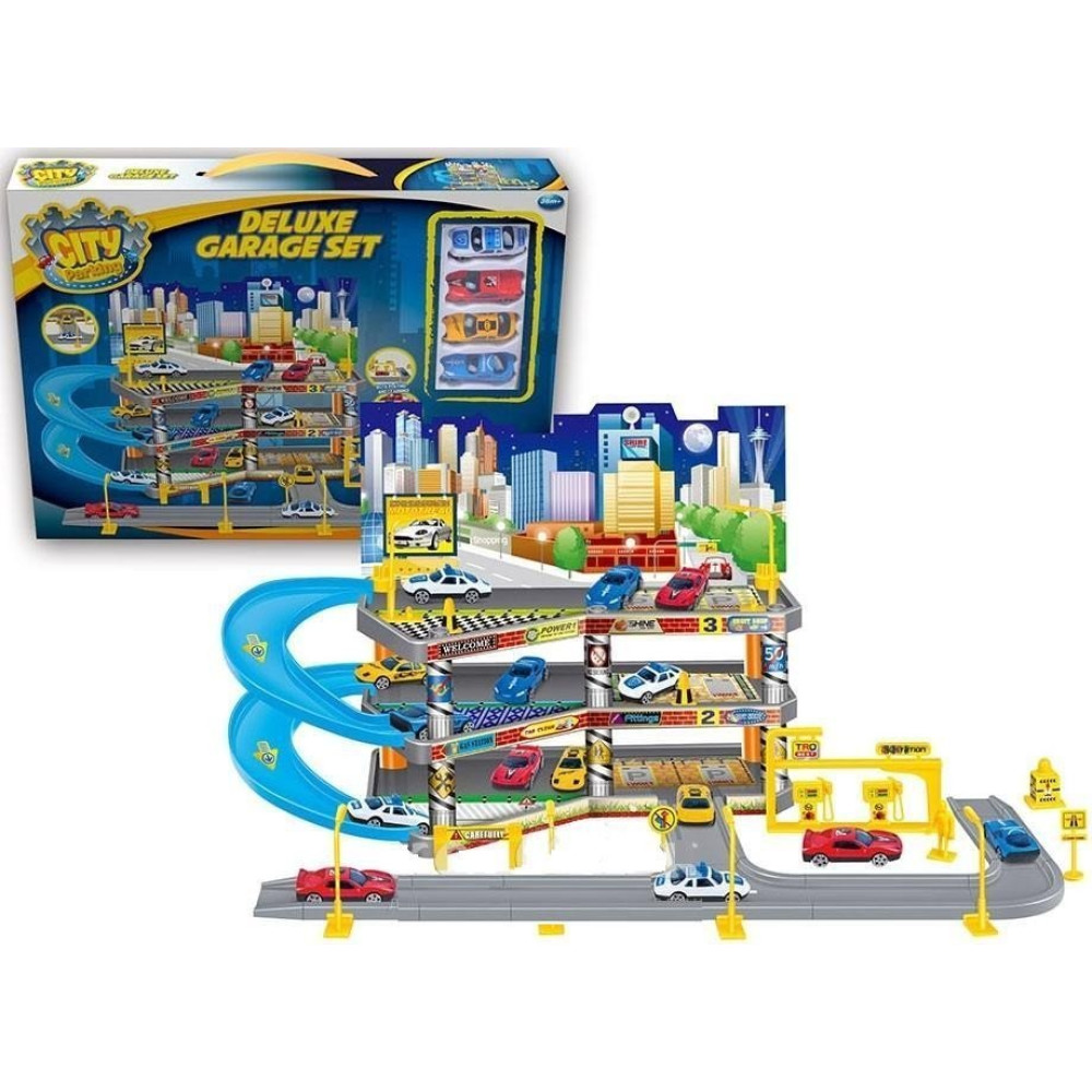 Игровой набор City Parking Парковка с подъемом (32037)