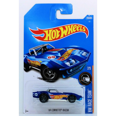 Базовая машинка Hot Wheels 69 Corvette Racer DTY66 (Хот Вилс 5785)