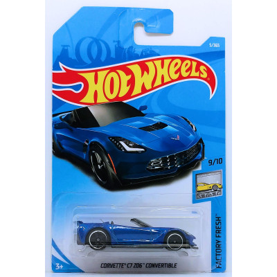 Базовая машинка Hot Wheels Corvette C7 Z06 Convertible FJV40 (Хот Вилс 5785)