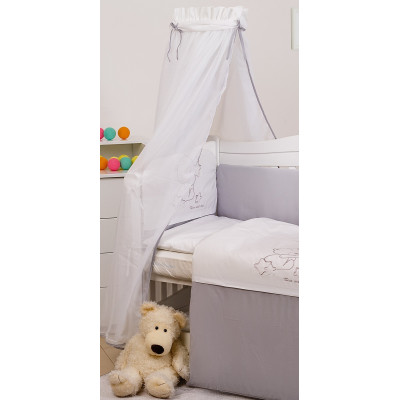 Балдахин Twins Dolce Loving Bear бело-серый (7846)