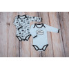 Набор боди MagBaby Облачка голубые, р. 80 (9-12 мес.)