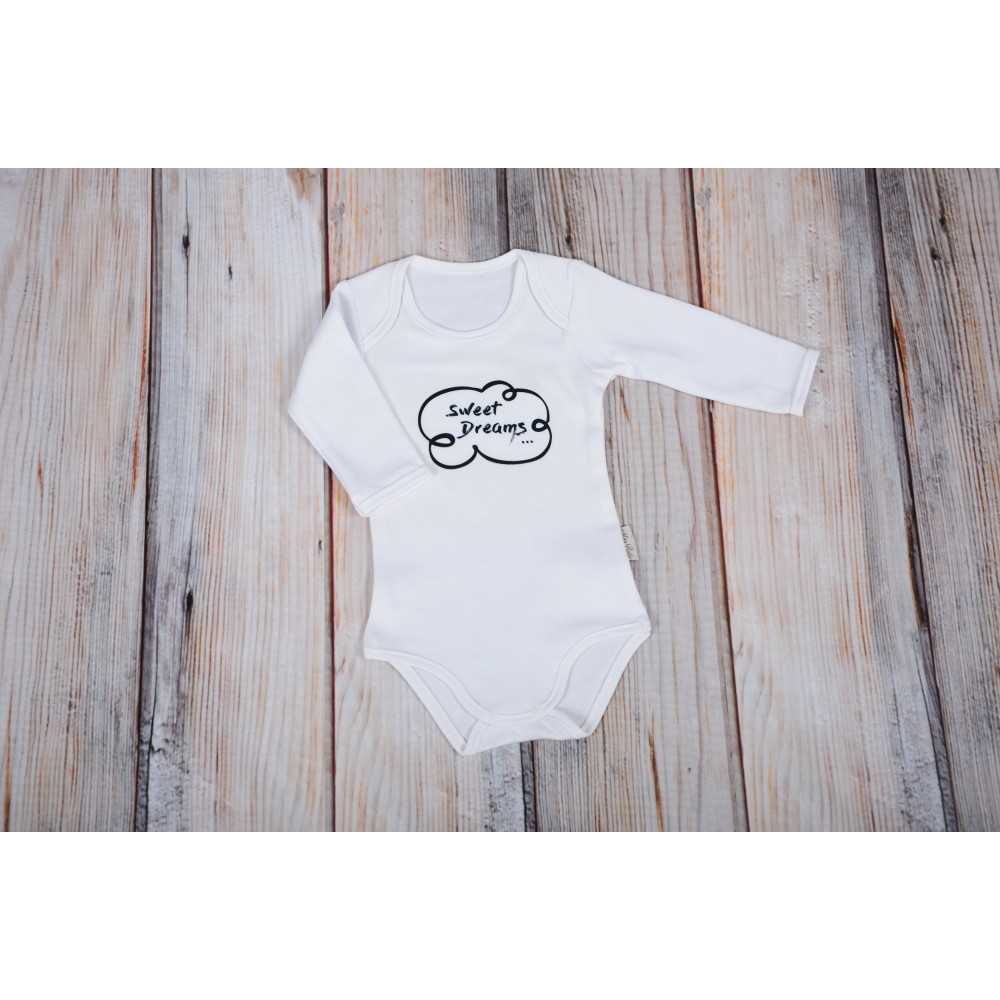 Набор боди MagBaby Облачка белые, р. 80 (9-12 мес.)