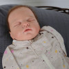 Бодік-пелюшка на блискавці MagBaby Бежевий меланж, 68 р
