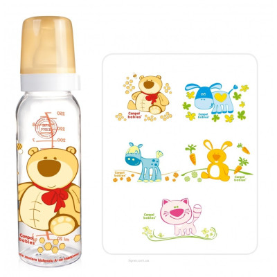 Бутылка Веселые зверюшки BPA Free 250 мл (Canpol babies 11/841)