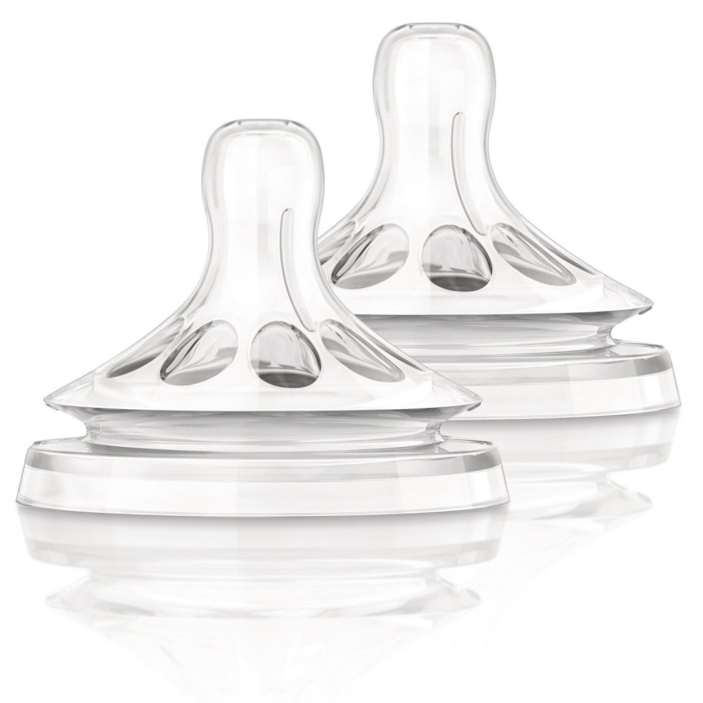 Соска силіконова Philips Avent Natural, 2 шт (SCF652/27)