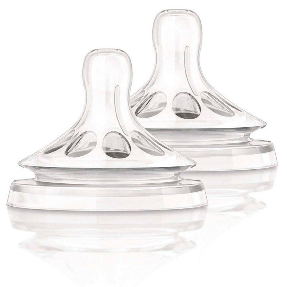 Соска силіконова Philips Avent Natural, 2 шт (SCF654/27)