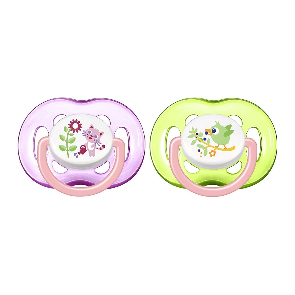 Пустушка Philips Avent дизайн для дівчинки, 1 шт (SCF186/25)