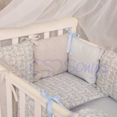 Постельный комплект Маленькая Соня Baby Design Premium Ice 7 предметов