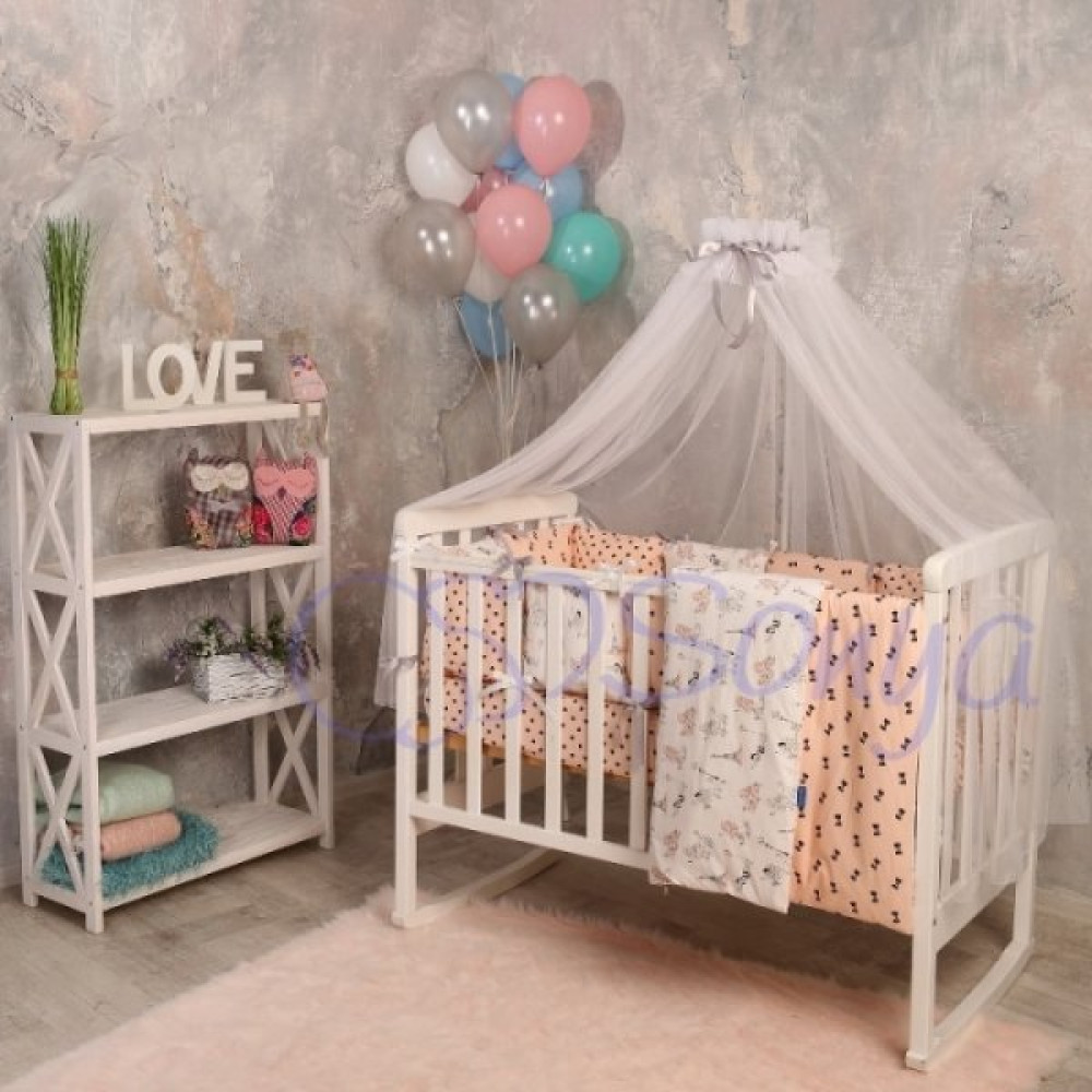 Постельный комплект Маленькая Соня Baby Design Пудели 7 предметов Постельный комплект Маленькая Соня Baby Design Пудели 7 предметов