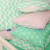 Постельный комплект Маленькая Соня Baby Design Зиг-Заг розово-мятный 7 предметов