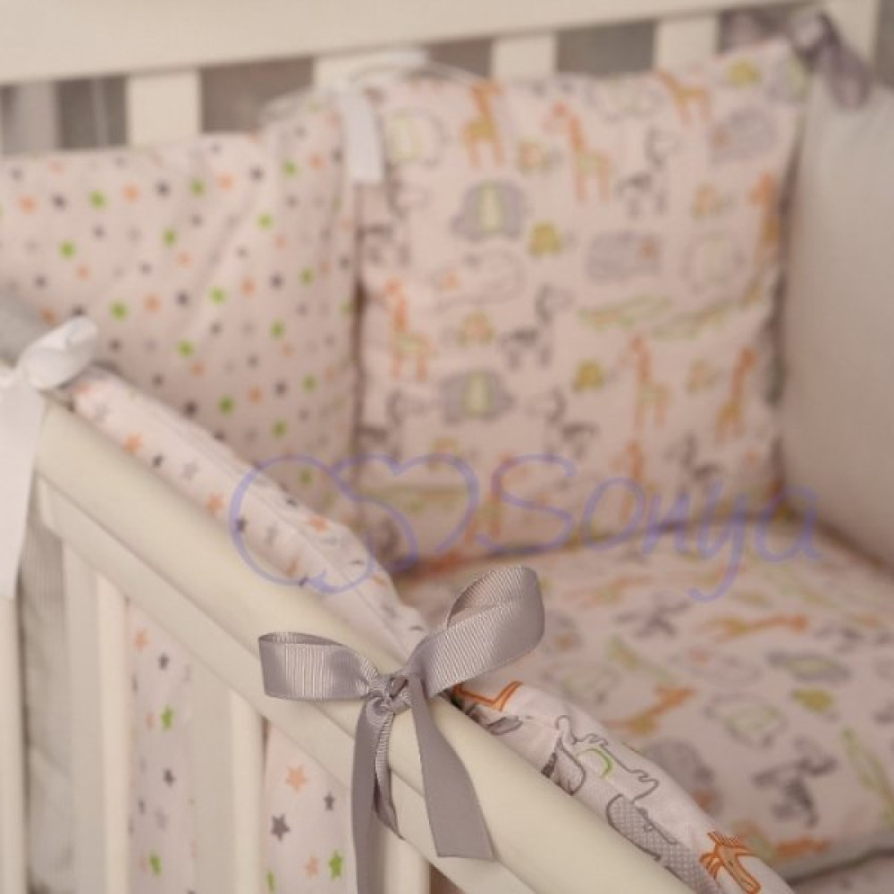 Постільний комплект Маленька Соня Baby Design Зоо 7 предметів