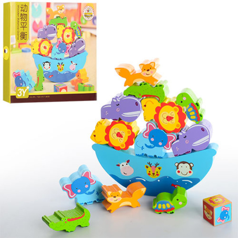Деревянная игрушка корабль (MD 1016)