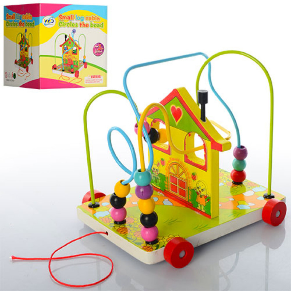 Деревянная игрушка-каталка Лабиринт (E125470)
